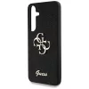 Guess Fixed Glitter Big 4G Metal Logo Samsung Galaxy S25 kemény hátlap tok, fekete