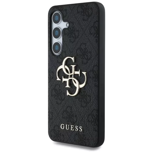 Guess Big 4G Logo Classic Logo Samsung Galaxy S25 kemény hátlap tok, fekete