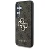 Guess Big 4G Logo Classic Logo Samsung Galaxy S25 kemény hátlap tok, barna