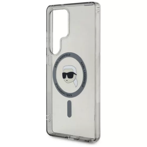 Karl Lagerfeld Button Karl Head Printed Logo Galaxy S25 Ultra MagSafe hátlap tok, fekete