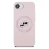 Karl Lagerfeld Liquid Silicone K&CH Heads Apple iPhone 17e / iPhone 16e MagSafe tok, rózsaszín