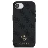 Guess PU 4G Small Metal Logo Apple iPhone 17e / iPhone 16e MagSafe hátlap tok, sötétszürke