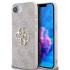 Guess PU 4G Metal Logo Apple iPhone 17e / iPhone 16e hátlap tok, rózsaszín
