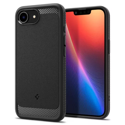 Spigen Rugged Armor MagFit Apple iPhone 17e / iPhone 16e tok, MagSafe, matt fekete