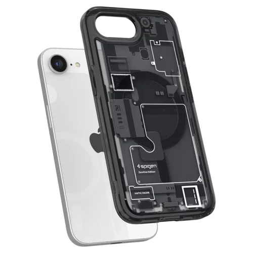 Spigen Ultra Hybrid MagFit Apple iPhone 17e / iPhone 16e tok, MagSafe, Zero One, fekete