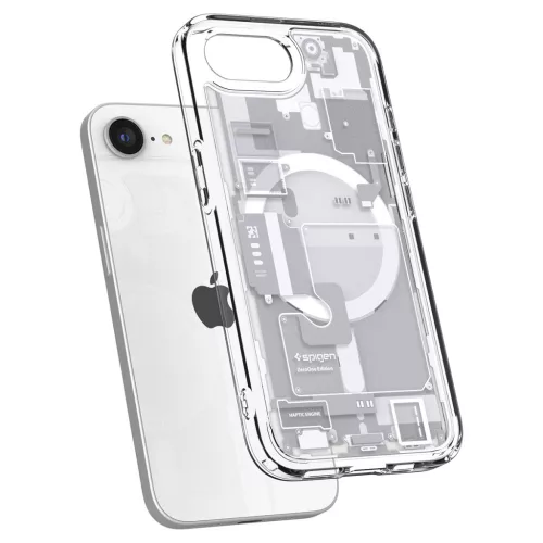 Spigen Ultra Hybrid MagFit Apple iPhone 17e / iPhone 16e tok, MagSafe, Zero One, fehér
