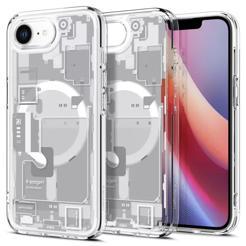 Spigen Ultra Hybrid MagFit Apple iPhone 17e / iPhone 16e tok, MagSafe, Zero One, fehér