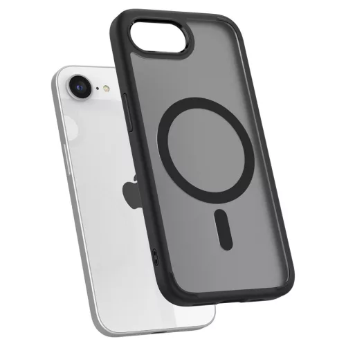 Spigen Ultra Hybrid MagFit Apple iPhone 17e / iPhone 16e tok, MagSafe, Frost Black, fekete