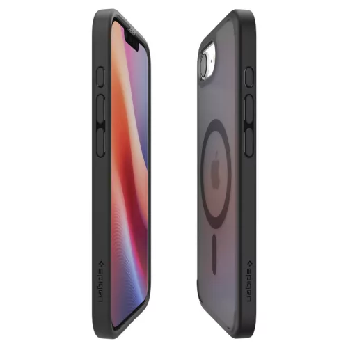 Spigen Ultra Hybrid MagFit Apple iPhone 17e / iPhone 16e tok, MagSafe, Frost Black, fekete