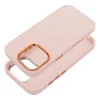 Frame Apple iPhone 17e / iPhone 16e közepesen ütésálló tok kameravédő kerettel, rózsaszín