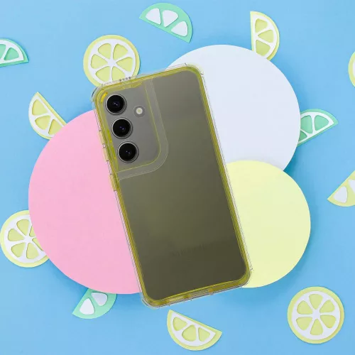 Matrix Apple iPhone 17e / iPhone 16e hátlap tok kameravédő peremmel, sárga