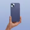 Matt szilikon Apple iPhone 17e / iPhone 16e tok, kék
