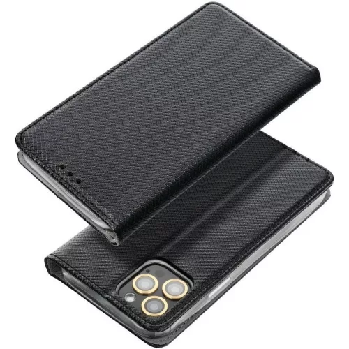 Magnet Apple iPhone 17e / iPhone 16e mágneses flip tok, fekete