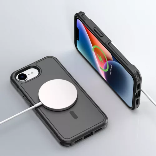 4smarts Defend Apple iPhone 17e / iPhone 16e MagSafe hátlap tok, fekete