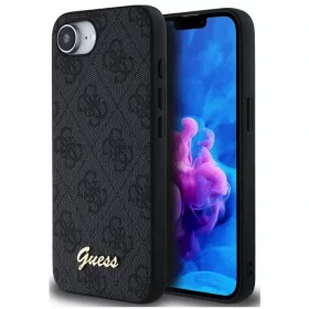   Guess 4G Apple iPhone 17e / iPhone 16e MagSafe hátlap tok, sötétszürke