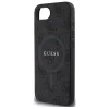 Guess PU Leather 4G Colored Ring Apple iPhone 17e / iPhone 16e MagSafe tok, fekete