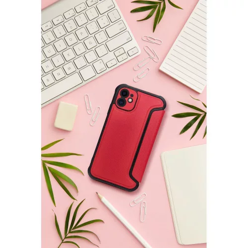 Razor book Samsung Galaxy A56 flip tok, piros