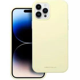   Roar Samsung Galaxy A56 prémium szilikon tok velúr béléssel, világossárga