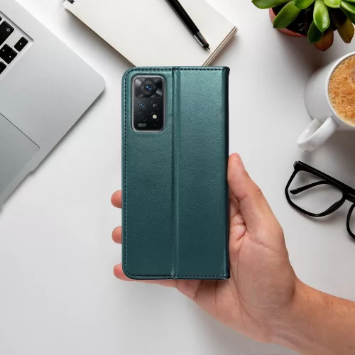 Samsung Galaxy A56 Smart Magneto flip tok, sötétzöld