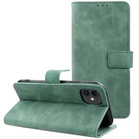   Tender Book Samsung Galaxy A56 flip/oldalra nyíló műbőr tok kártyatartó résszel, zöld