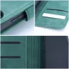 Tender Book Samsung Galaxy A56 flip/oldalra nyíló műbőr tok kártyatartó résszel, zöld