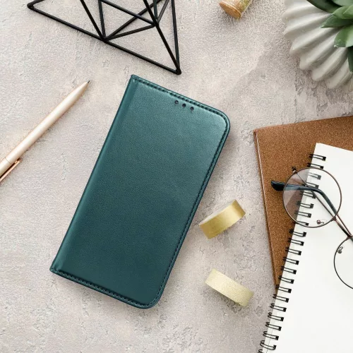 Samsung Galaxy A36 Smart Magneto flip tok, sötétzöld
