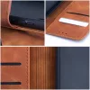 Tender Book Samsung Galaxy A36 flip/oldalra nyíló műbőr tok kártyatartó résszel, barna