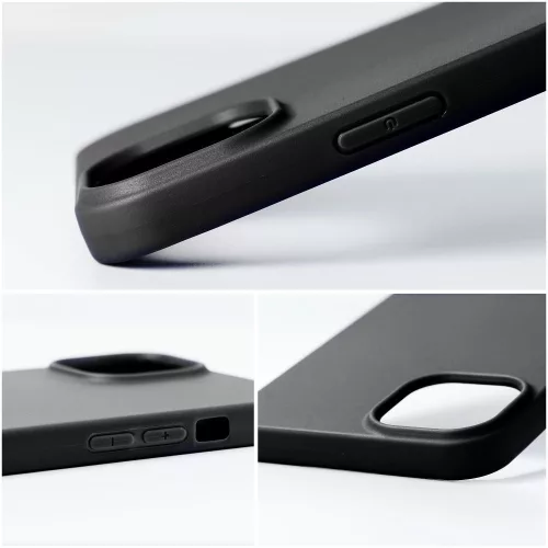 Matt szilikon Samsung Galaxy A26 tok, fekete