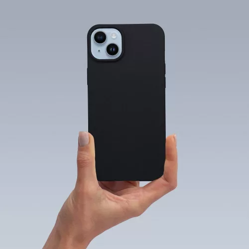 Matt szilikon Samsung Galaxy A26 tok, fekete