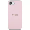 Guess Grained Ring Apple iPhone 17e / iPhone 16e MagSafe tok, rózsaszín