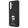 Karl Lagerfeld Fixed Glitter Ikonik Metal Pin Samsung Galaxy A56 hátlap tok, fekete