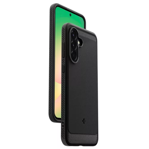 Spigen Rugged Armor Samsung Galaxy A56 tok, Matte Black, fekete