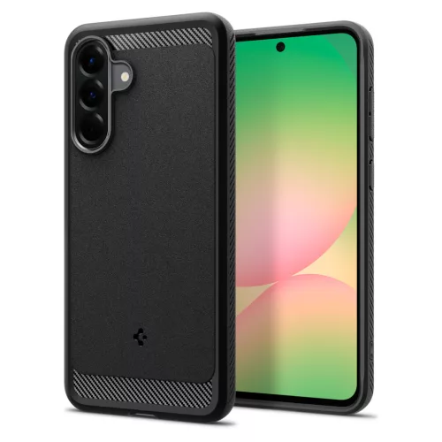 Spigen Rugged Armor Samsung Galaxy A56 tok, Matte Black, fekete