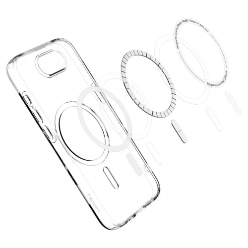 Spigen Liquid Crystal MagFit Apple iPhone 17e / iPhone 16e tok, MagSafe, Crystal Clear, átlátszó