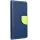 Fancy Motorola G55 5G mágneses flip tok, kék-lime