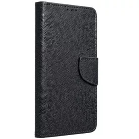 Fancy Motorola G55 5G mágneses flip tok, fekete