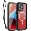 Shellbox Apple iPhone 15 Pro Max MagSafe vízálló tok, fekete