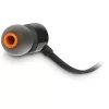 JBL T110BLU Vezetékes fülhallgató mikrofonnal, 3.5 mm Jack, fekete