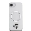 Karl Lagerfeld PU Saffiano Karl and Choupette Apple iPhone 17e / iPhone 16e hátlap tok, átlátszó