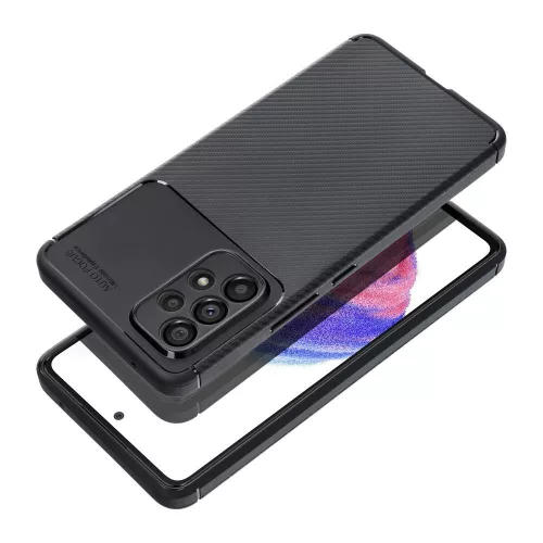 Forcell Carbon Premium Xiaomi Redmi Note 14 Pro 5G karbon mintás szilikon tok, fekete