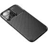 Forcell Carbon Premium Xiaomi Redmi Note 14 Pro 5G karbon mintás szilikon tok, fekete