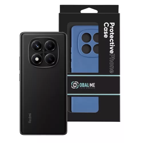 OBAL:ME Xiaomi Redmi Note 14 Pro 4G matt műanyag hátlap tok, sötétkék