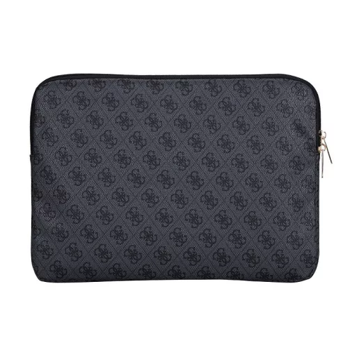 Guess PU 4G Triangle Logo Sleeve 14" laptop táska, fekete
