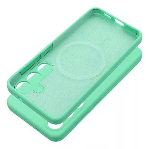 2mm Samsung Galaxy S25 Edge MagSafe szilikon tok, menta