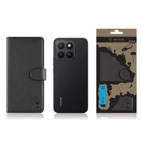 Tactical Field Notes Xiaomi Redmi Note 14S flip tok, fekete