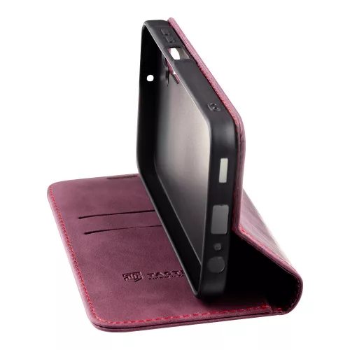 Tactical Xproof Xiaomi Redmi Note 14S flip/oldalra nyíló tok, piros