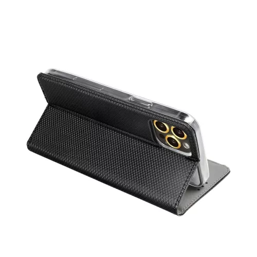 Magnet Motorola Edge 60 Fusion mágneses flip tok, fekete