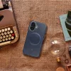 Gentleman iPhone 14 Pro MagSafe kompatibilis ECO bőr tok, kameravédő peremmel, kék