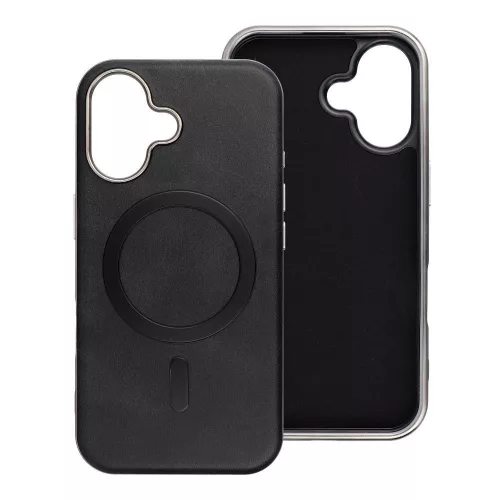Gentleman Samsung Galaxy A26 MagSafe kompatibilis ECO bőr tok, kameravédő peremmel, fekete