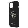 Guess PU Grained 4G Metal Logo Apple iPhone 16 hátlap tok, fekete
